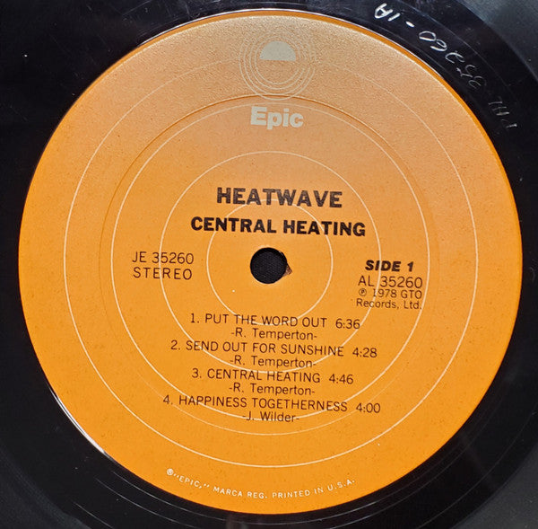 Heatwave ~ Central Heating (Vinyl) - Djungel & Jazz