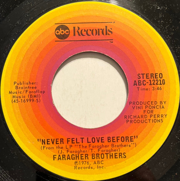 Faragher Bros ~ Never Get Your Love Behind Me (Vinyl) - Djungel & Jazz