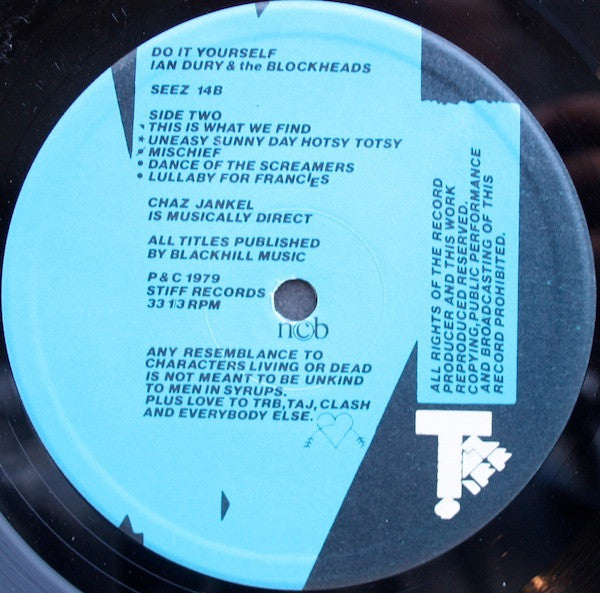 Ian Dury And The Blockheads ~ Do It Yourself (Vinyl) - Djungel & Jazz