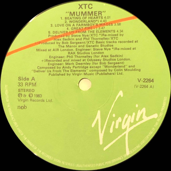 XTC ~ Mummer (Vinyl) - Djungel & Jazz