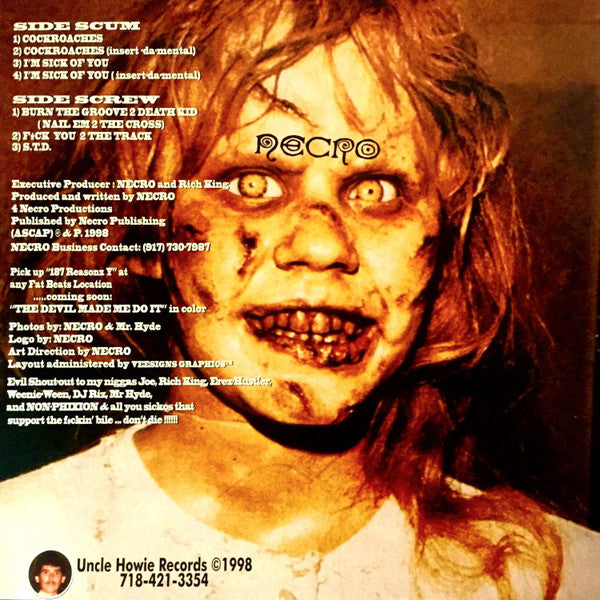 Necro : Cockroaches EP (12", EP)