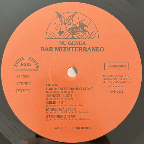 Nu Genea ~ Bar Mediterraneo (Vinyl) - Djungel & Jazz