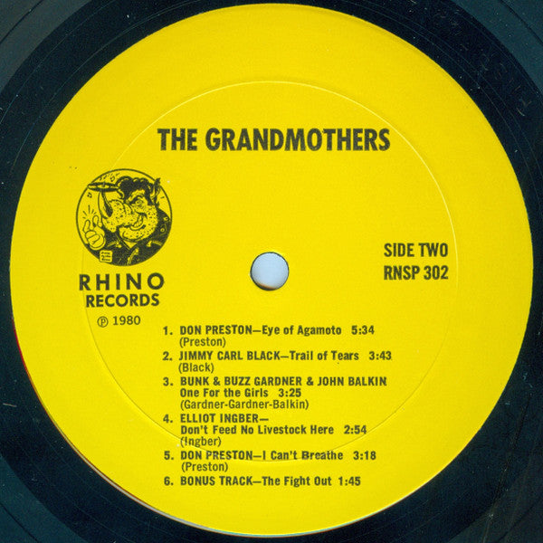 Grandmothers ~ An Anthology Of Previously Unreleased Recordings By Ex-Members Of The Mothers Of Invention (Vinyl) - Djungel & Jazz