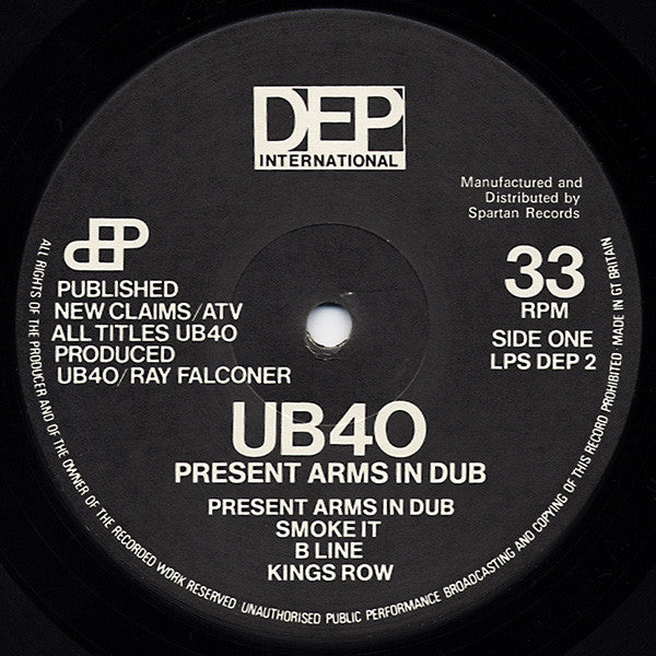 UB40 : Present Arms In Dub (LP, Album, Bla)