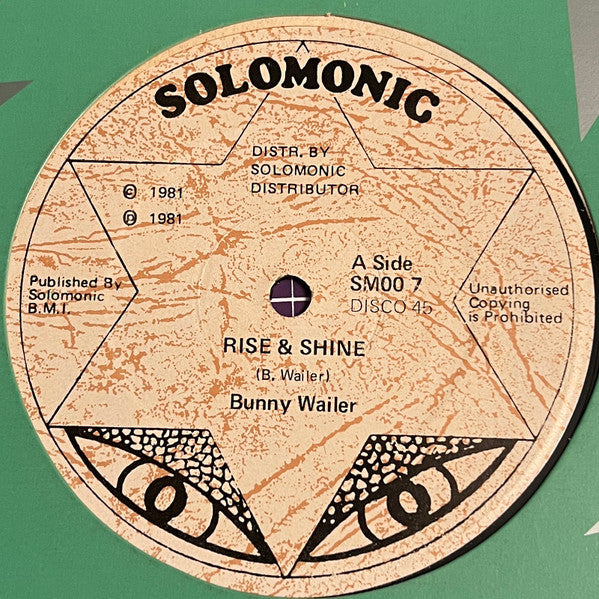 Bunny Wailer : Rise & Shine (12", Bro)