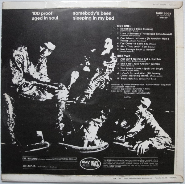 100 Proof Aged In Soul ~ Somebody's Been Sleeping In My Bed (Vinyl) - Djungel & Jazz