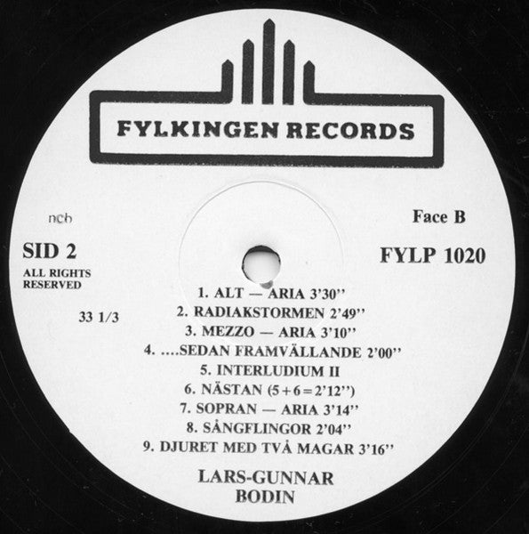 Lars-Gunnar Bodin ~ Clouds (Vinyl) - Djungel & Jazz