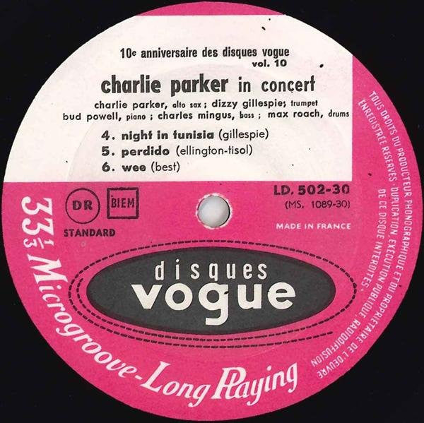 Charlie Parker ~ In Concert (Vinyl) - Djungel & Jazz