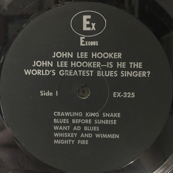 John Lee Hooker : Is He The World's Greatest Blues Singer? (LP, Comp, Bla)