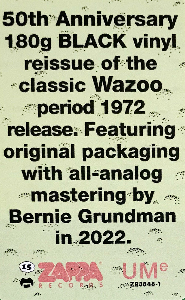 Frank Zappa ~ Waka / Jawaka (Vinyl) - Djungel & Jazz