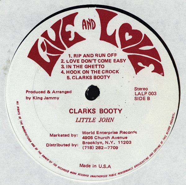 Little John : Clarks Booty (LP, Album)