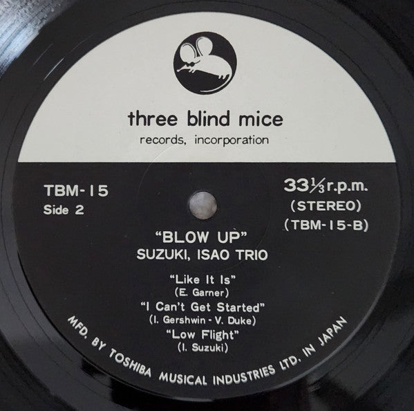Suzuki, Isao Trio / Quartet = 鈴木勲 三 / 四重奏団 ~ Blow Up = ブロー・アップ (Vinyl) - Djungel & Jazz