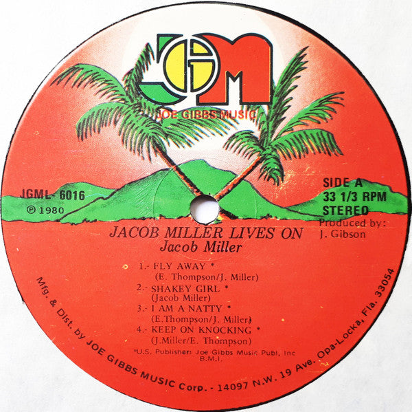 Jacob Miller : Jacob Miller Lives On (LP, Album)