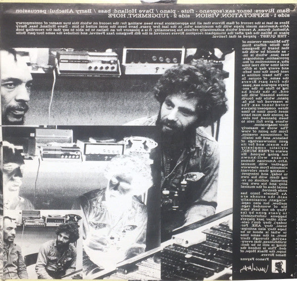 Sam Rivers ~ The Quest (Vinyl) - Djungel & Jazz