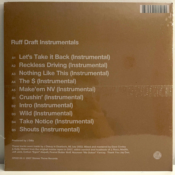 J Dilla ~ Ruff Draft Beats (Vinyl) - Djungel & Jazz