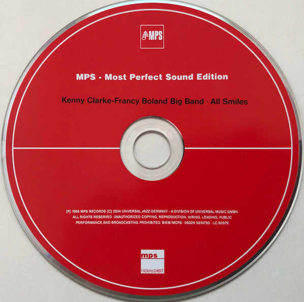 The Kenny Clarke Francy Boland Big Band ~ All Smiles (Vinyl) - Djungel & Jazz