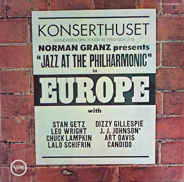 Various ~ Norman Granz Presents Jazz At The Philharmonic In  Europe (Vinyl) - Djungel & Jazz