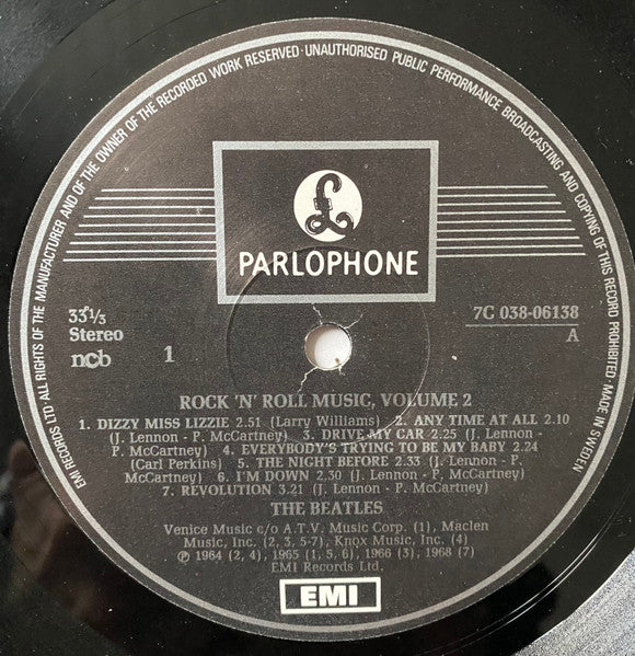The Beatles ~ Rock 'n' Roll Music, Volume 2 (Vinyl) - Djungel & Jazz