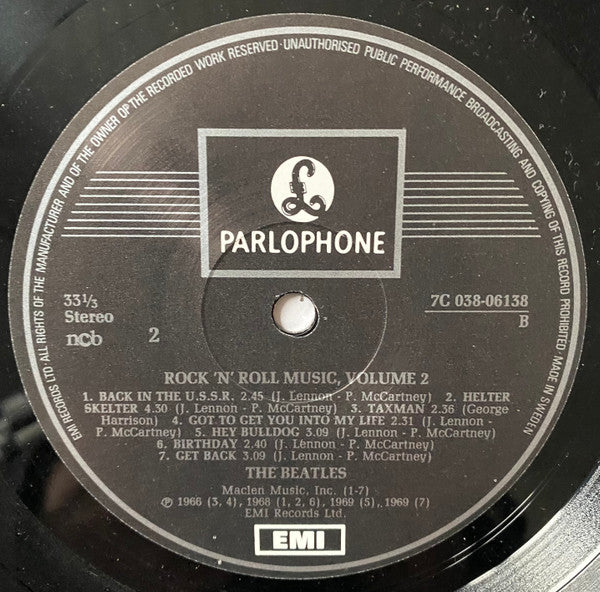 The Beatles ~ Rock 'n' Roll Music, Volume 2 (Vinyl) - Djungel & Jazz