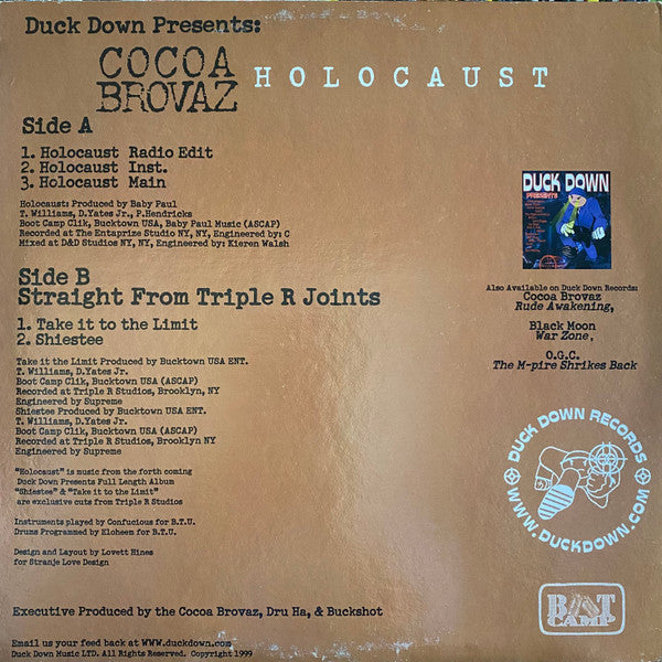 Cocoa Brovaz : Holocaust (12")