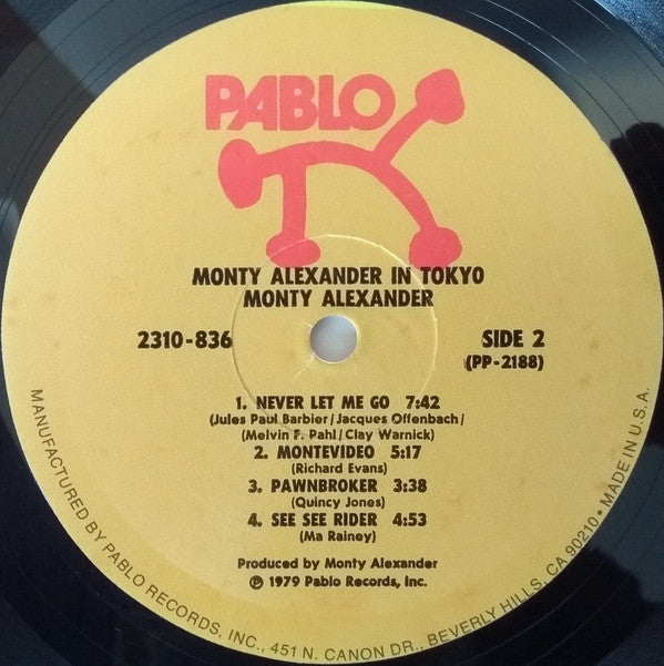 Monty Alexander ~ In Tokyo (Vinyl) - Djungel & Jazz
