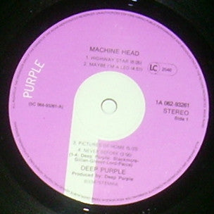 Deep Purple : Machine Head (LP, Album, RE, Gat)