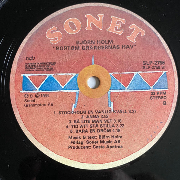 Björn Holm ~ Bortom Gränsernas Hav (Vinyl) - Djungel & Jazz