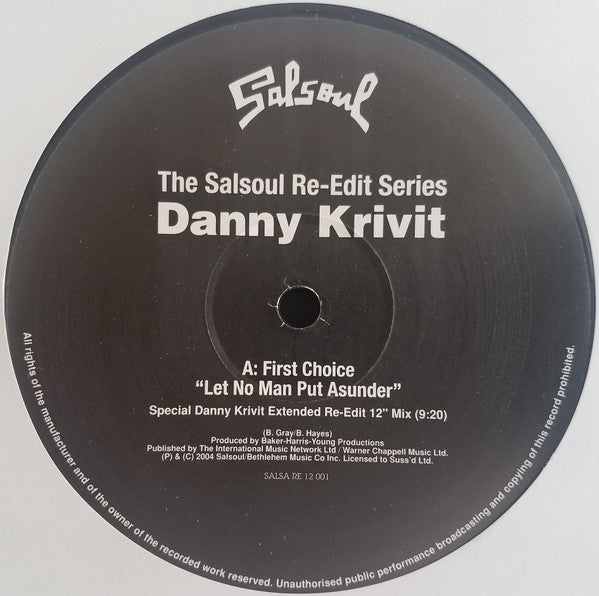 First Choice / Surface : Let No Man Put Asunder / Falling In Love (12" Re-Edit) (12")