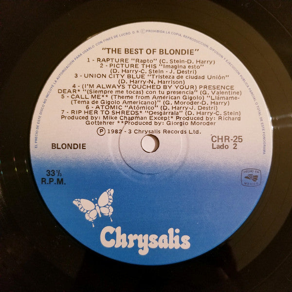 Blondie ~ The Best Of Blondie (Vinyl) - Djungel & Jazz