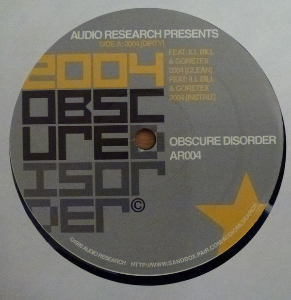 Obscure Disorder : 2004 (12")
