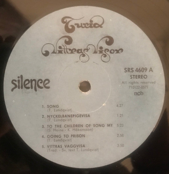 Turid ~ Vittras Visor (Vinyl) - Djungel & Jazz