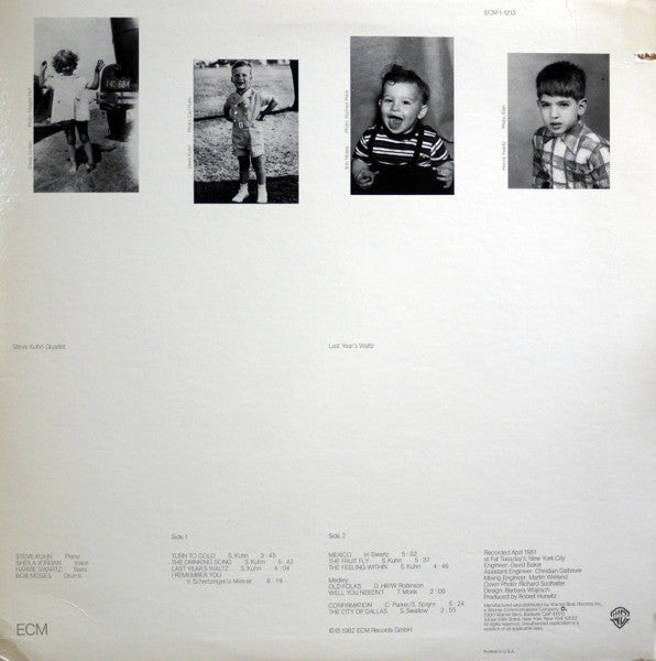 Steve Kuhn Quartet ~ Last Year´s Waltz (Vinyl) - Djungel & Jazz