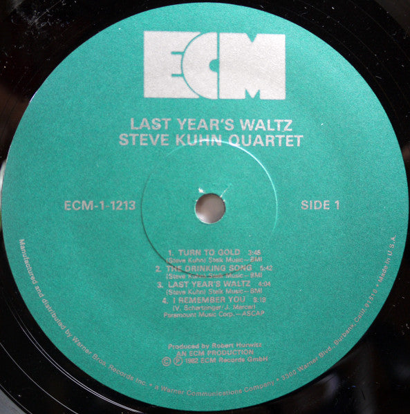 Steve Kuhn Quartet ~ Last Year´s Waltz (Vinyl) - Djungel & Jazz