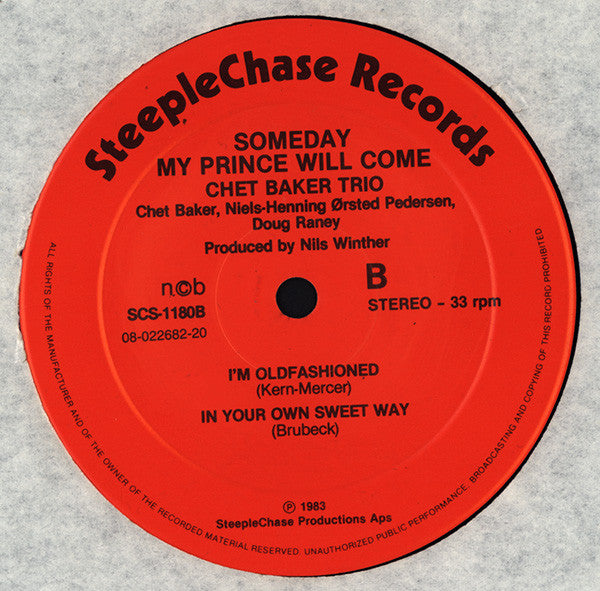 Chet Baker Trio : Someday My Prince Will Come (LP, Album)