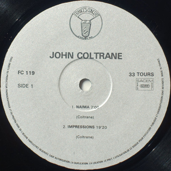 John Coltrane : Live In Antibes, 1965 (LP, Album)