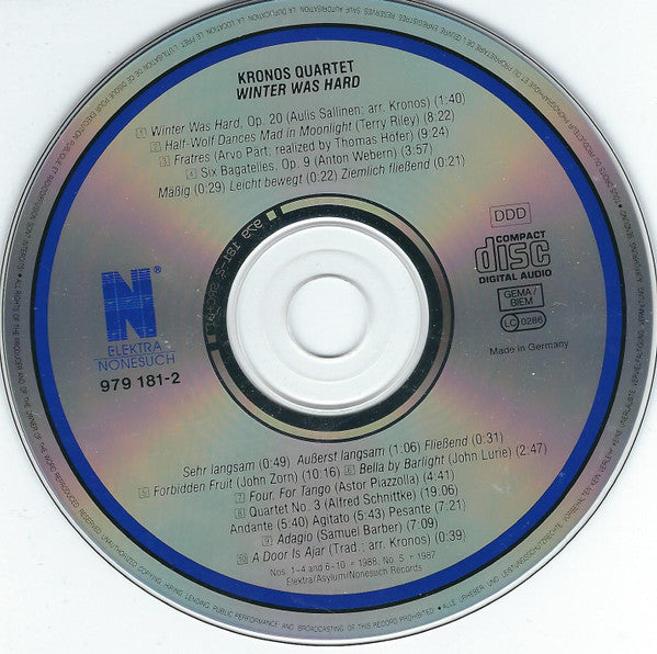 Kronos Quartet ~ Winter Was Hard (Vinyl) - Djungel & Jazz