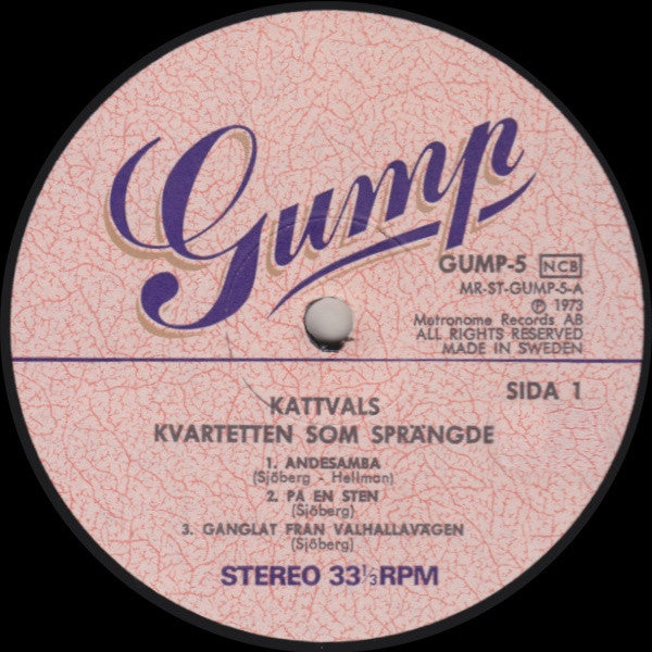 Kvartetten Som Sprängde : Kattvals (LP, Album)