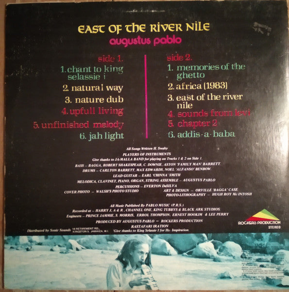 Augustus Pablo : East Of The River Nile (LP, Album)