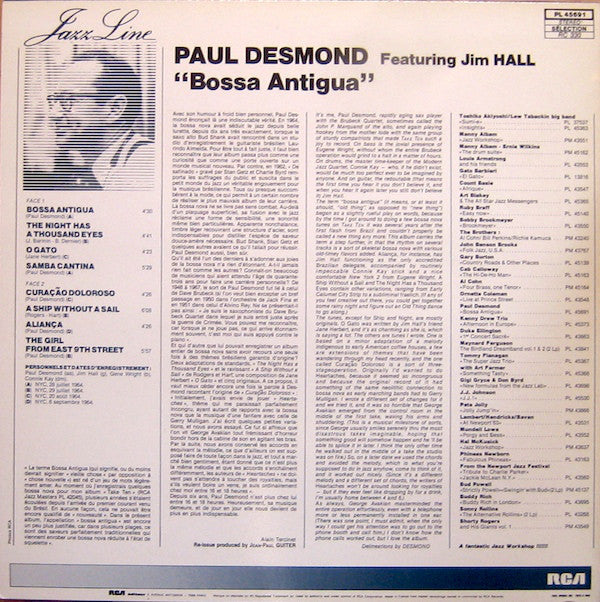 Paul Desmond ~ Bossa Antigua (Vinyl) - Djungel & Jazz