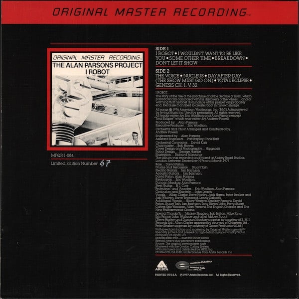 The Alan Parsons Project ~ I Robot (Vinyl) - Djungel & Jazz