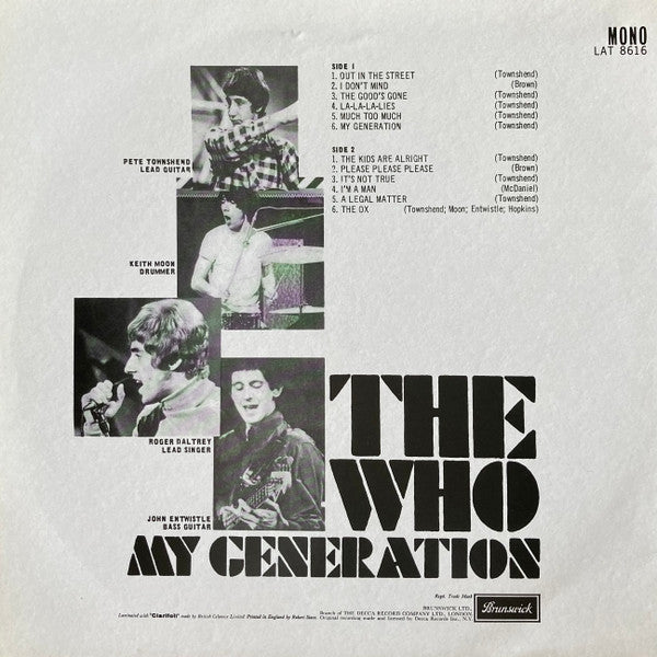 The Who ~ My Generation (Vinyl) - Djungel & Jazz
