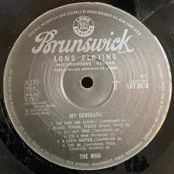 The Who ~ My Generation (Vinyl) - Djungel & Jazz