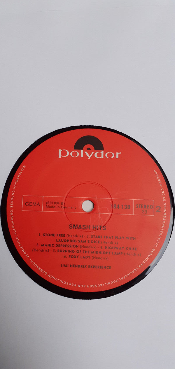 Jimi Hendrix Experience ~ Smash Hits (Vinyl) - Djungel & Jazz
