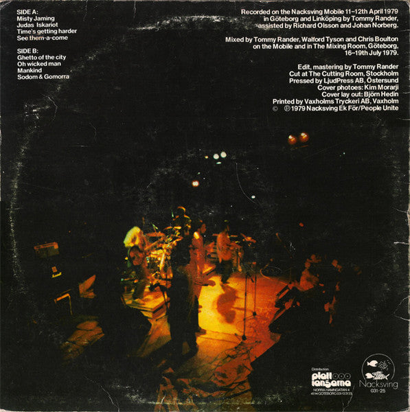 Misty In Roots : Misty Over Sweden (LP, Album)