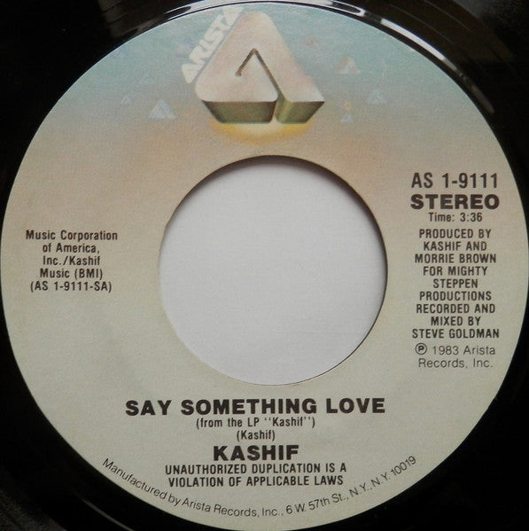 Kashif ~ Say Something Love (Vinyl) - Djungel & Jazz
