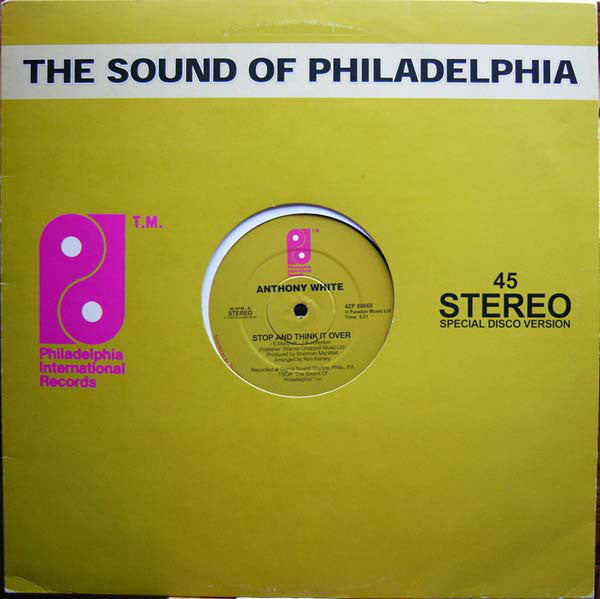 Anthony White / Teddy Pendergrass : Stop And Think It Over / The More I Get, The More I Want (12")