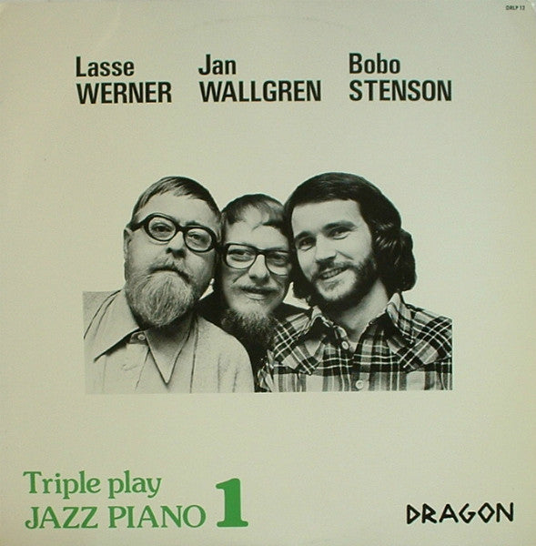 Lars Werner, Jan Wallgren, Bobo Stenson ~ Triple Play - Jazz Piano Volume 1 (Vinyl) - Djungel & Jazz