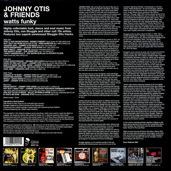 Johnny Otis & Friends ~ Watts Funky (Vinyl) - Djungel & Jazz