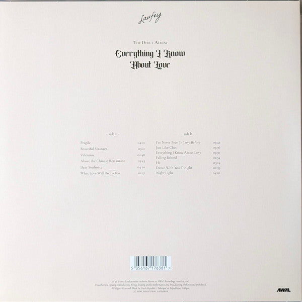 Laufey  ~ Everything I Know About Love (Vinyl) - Djungel & Jazz