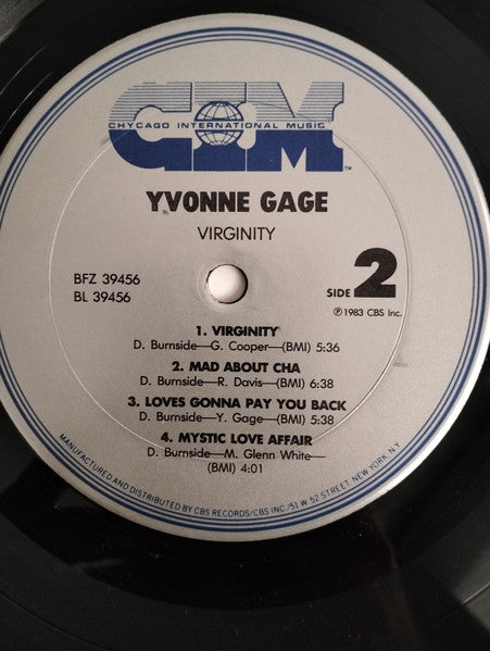 Yvonne Gage ~ Virginity (Vinyl) - Djungel & Jazz